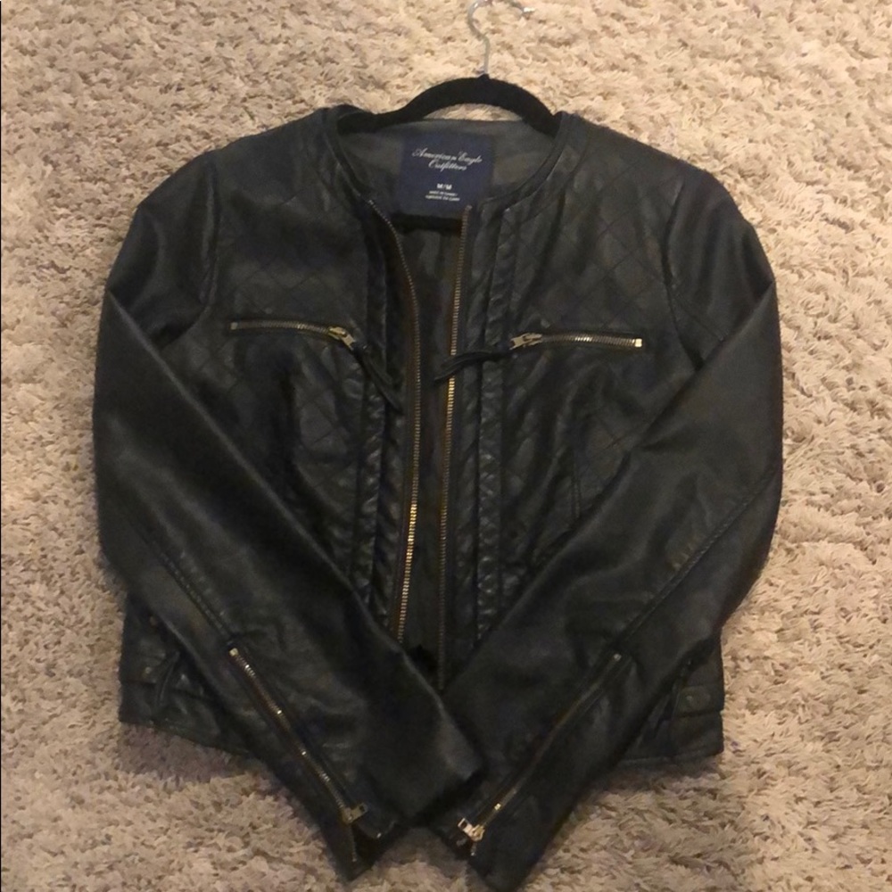 Woman’s American Eagle leather like jacket